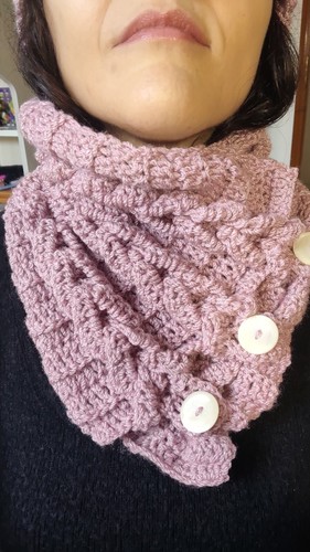 Scaldacollo treccia fatto - treccia,